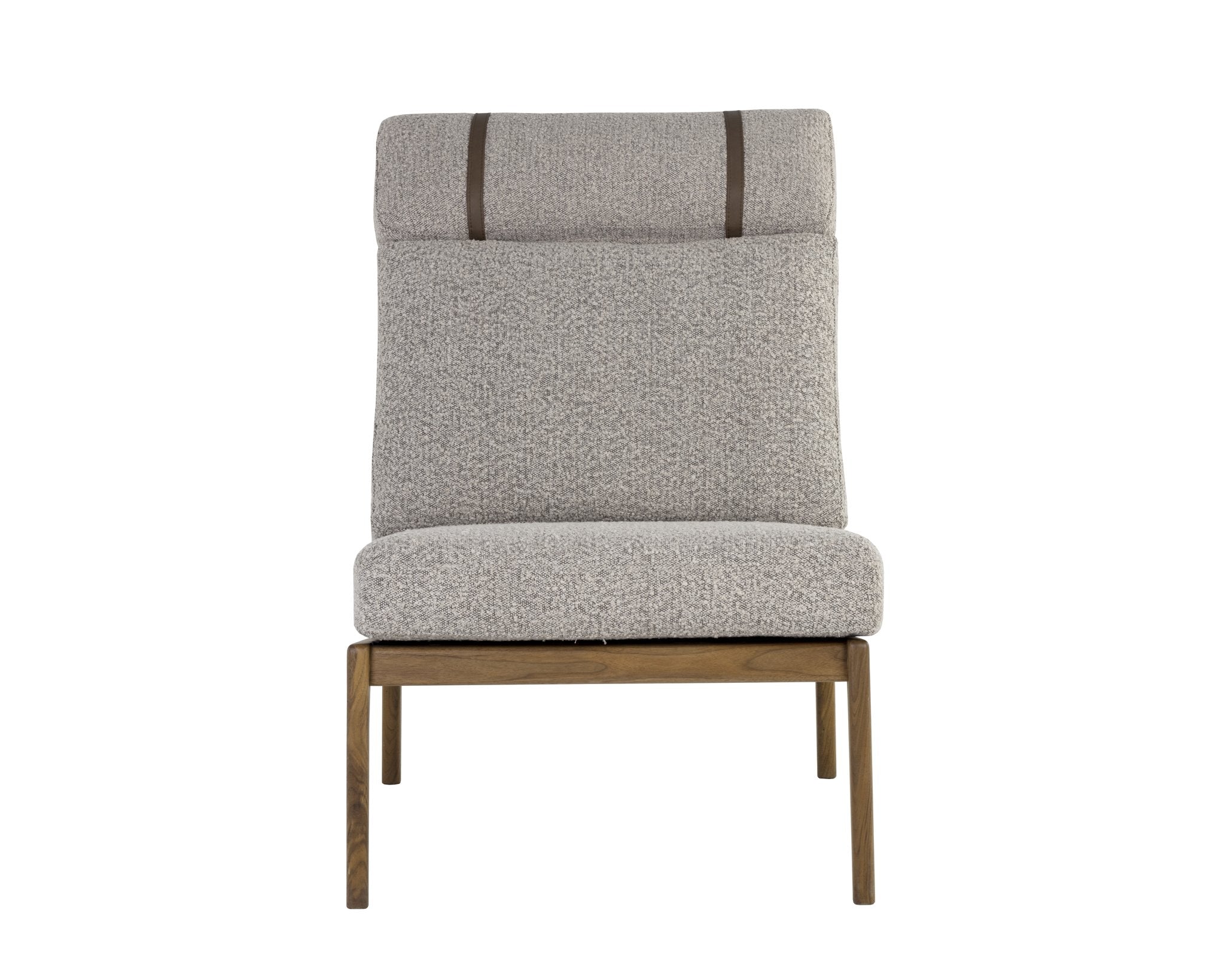 Sunpan Elanor Lounge Chair Walnut Copenhagen Cappuccino