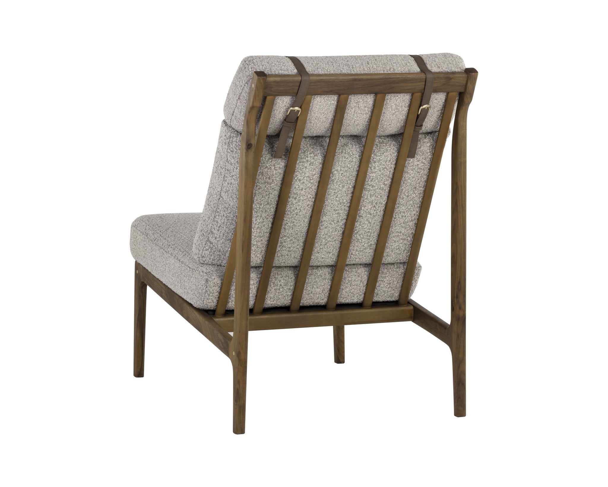 Sunpan Elanor Lounge Chair Walnut Copenhagen Cappuccino