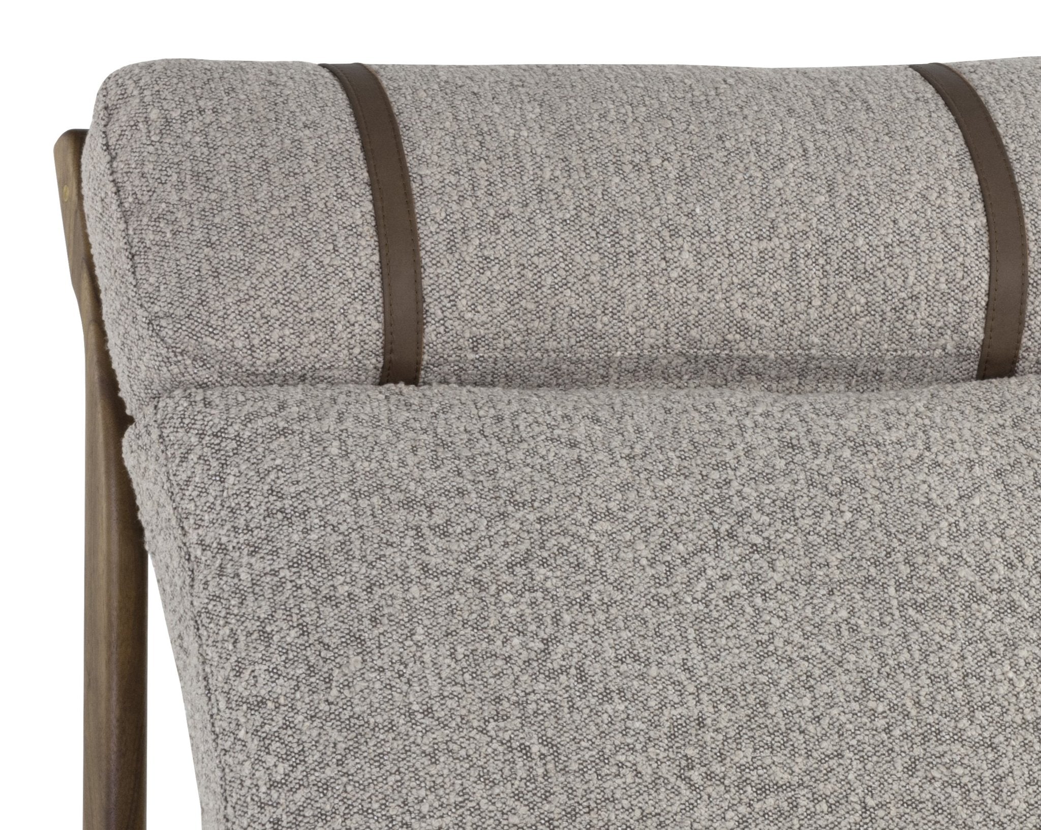 Sunpan Elanor Lounge Chair Walnut Copenhagen Cappuccino