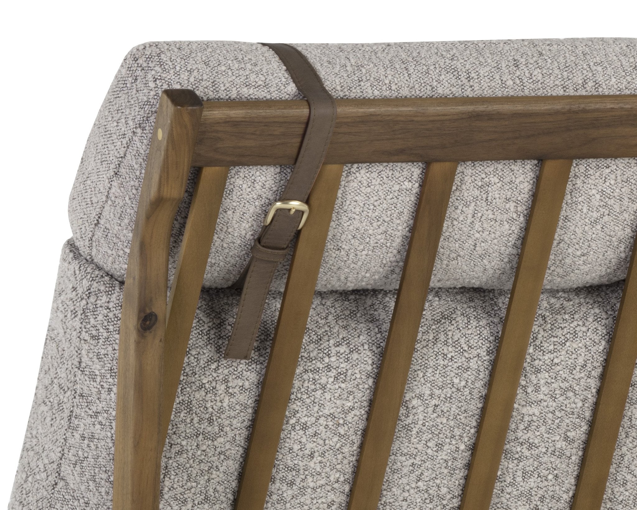 Sunpan Elanor Lounge Chair Walnut Copenhagen Cappuccino