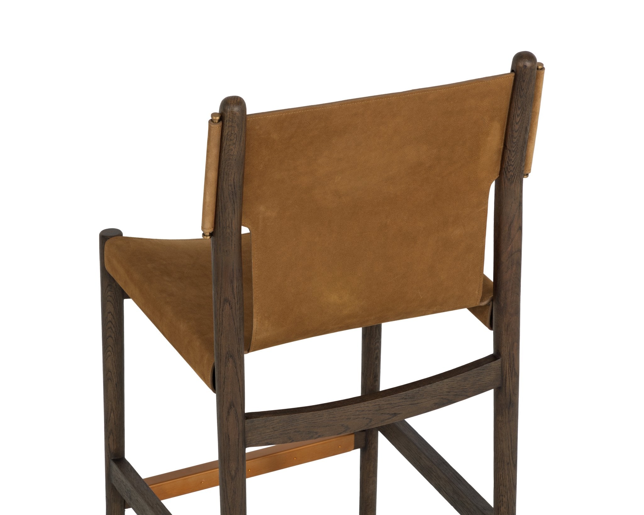 Sunpan Argus Counter Stool Nubuck Caramel Leather