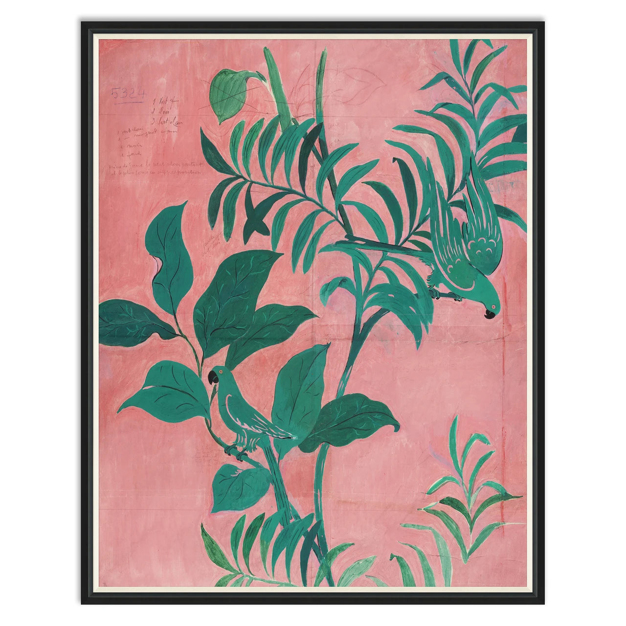 Paule Marrot Pink Birds Artwork