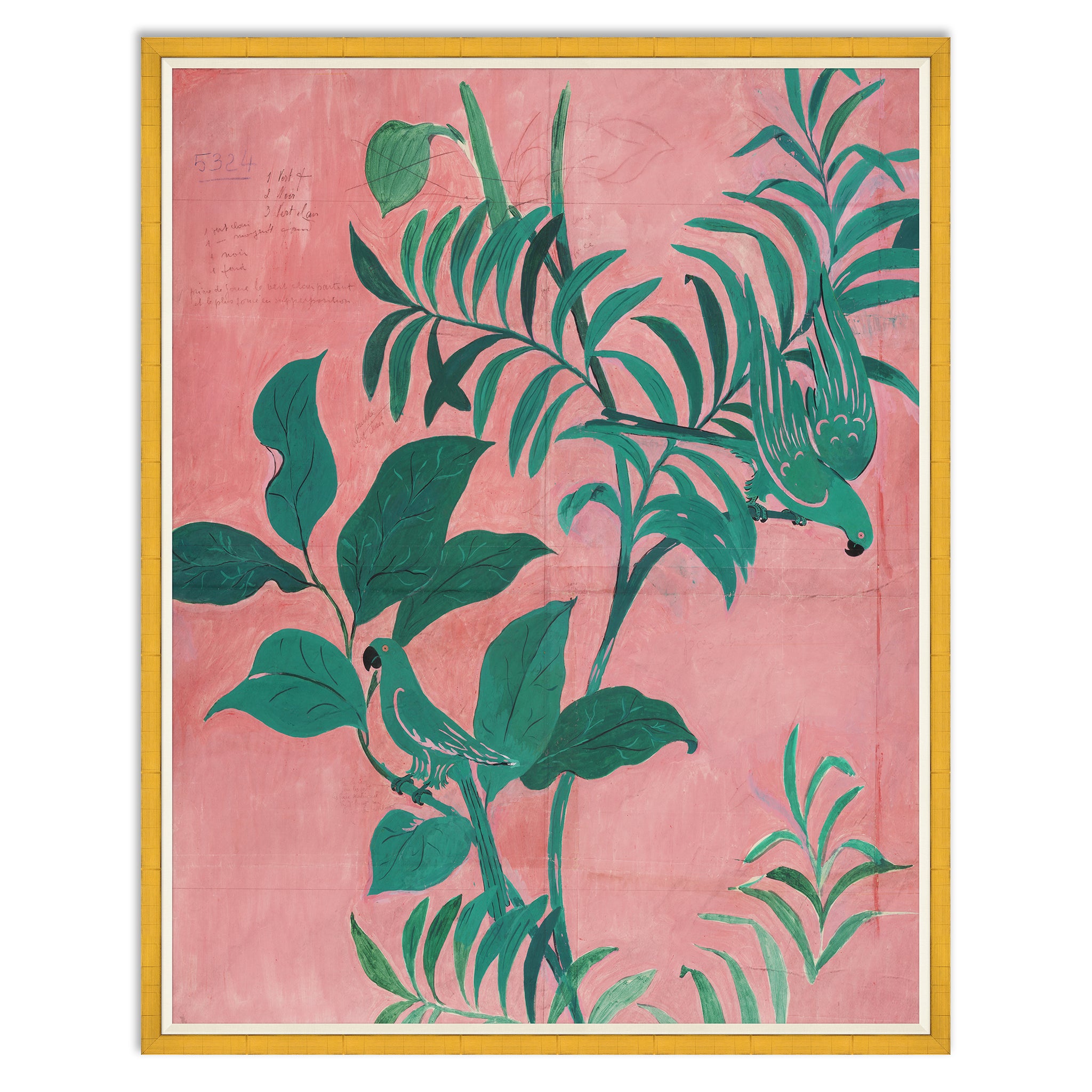 Paule Marrot Pink Birds Artwork