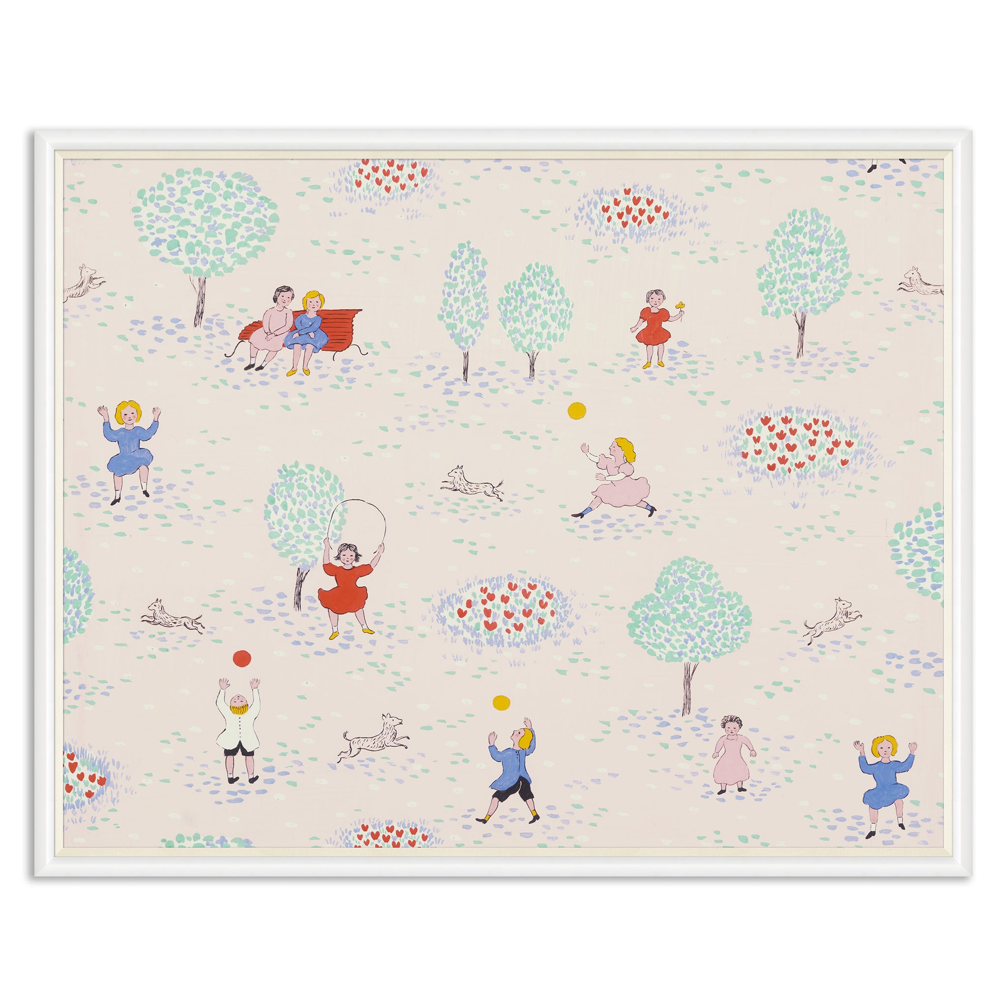 Paule Marrot Playing in the Park Art