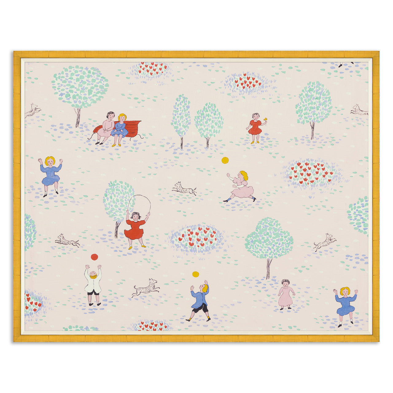 Paule Marrot Playing in the Park Art