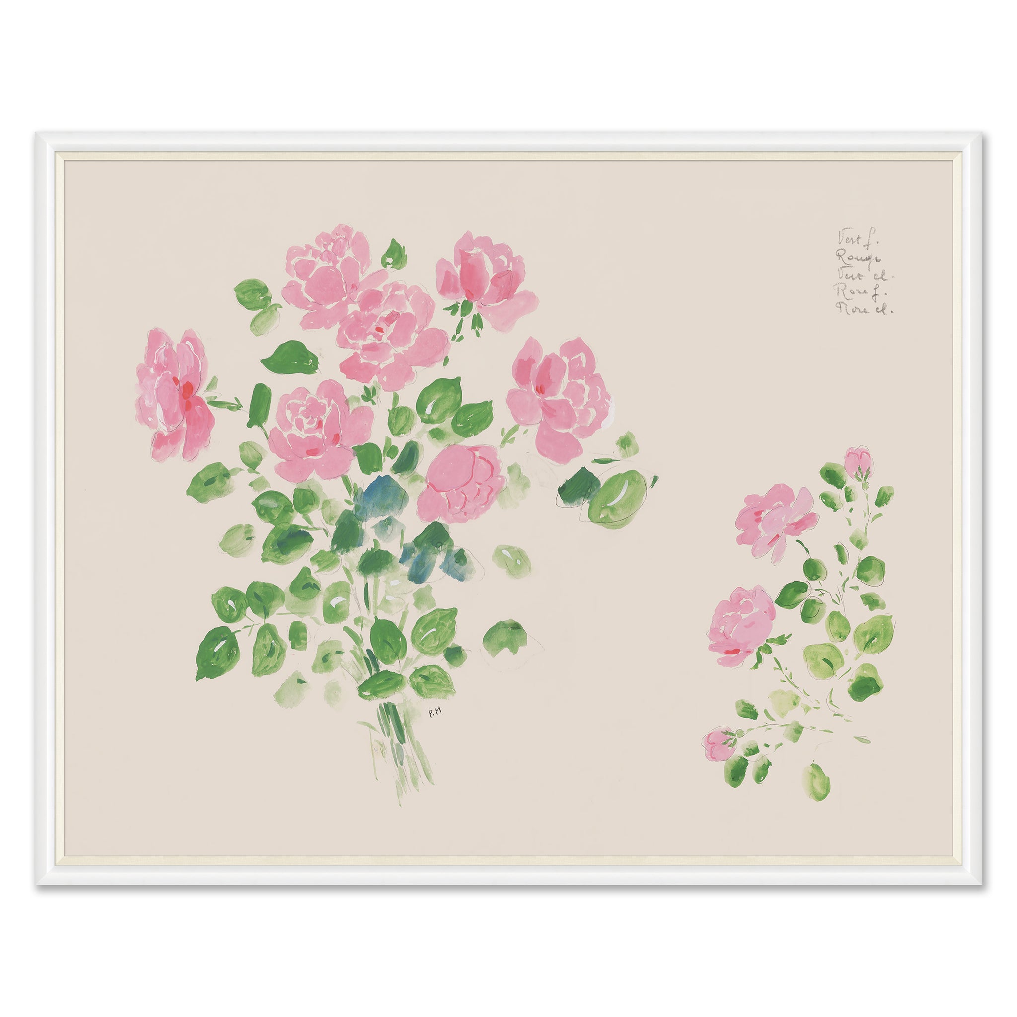 Paule Marrot Rose Bouquet Art