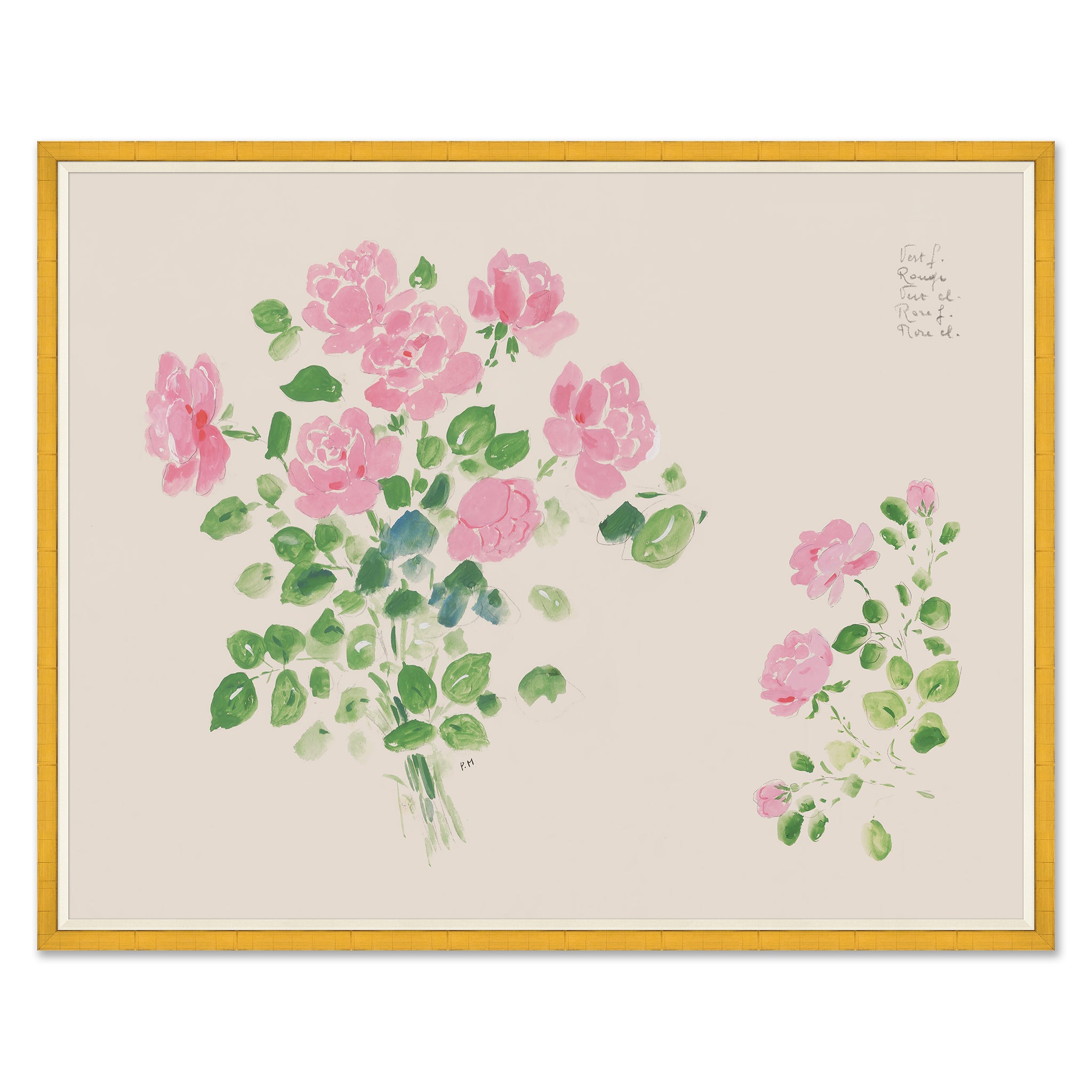 Paule Marrot Rose Bouquet Art