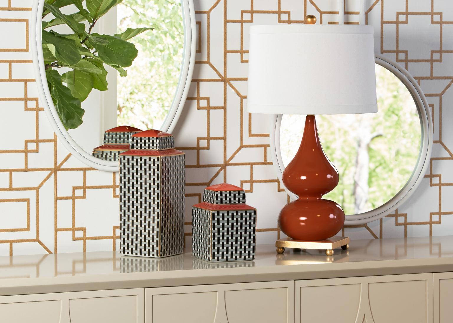 Wildwood Whitney Double Gourd Lamp