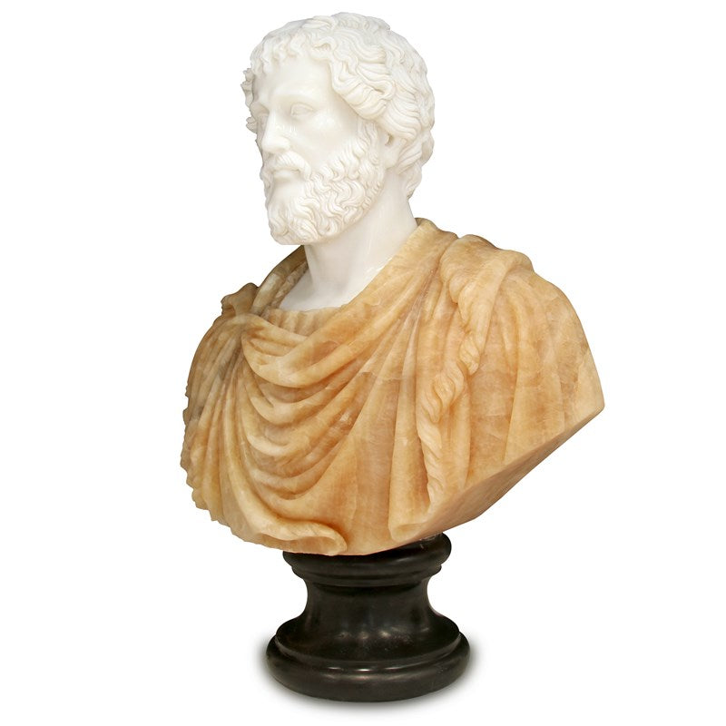 Currey And Company Thanos Marble Bust Sculpture
