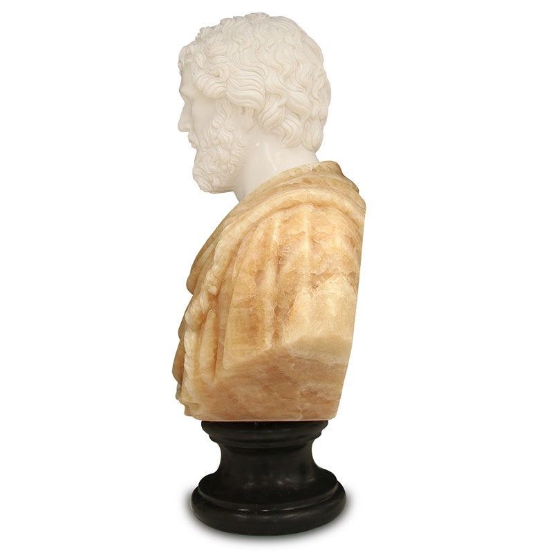 Currey And Company Thanos Marble Bust Sculpture