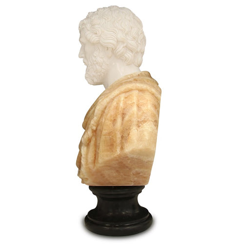 Currey And Company Thanos Marble Bust Sculpture