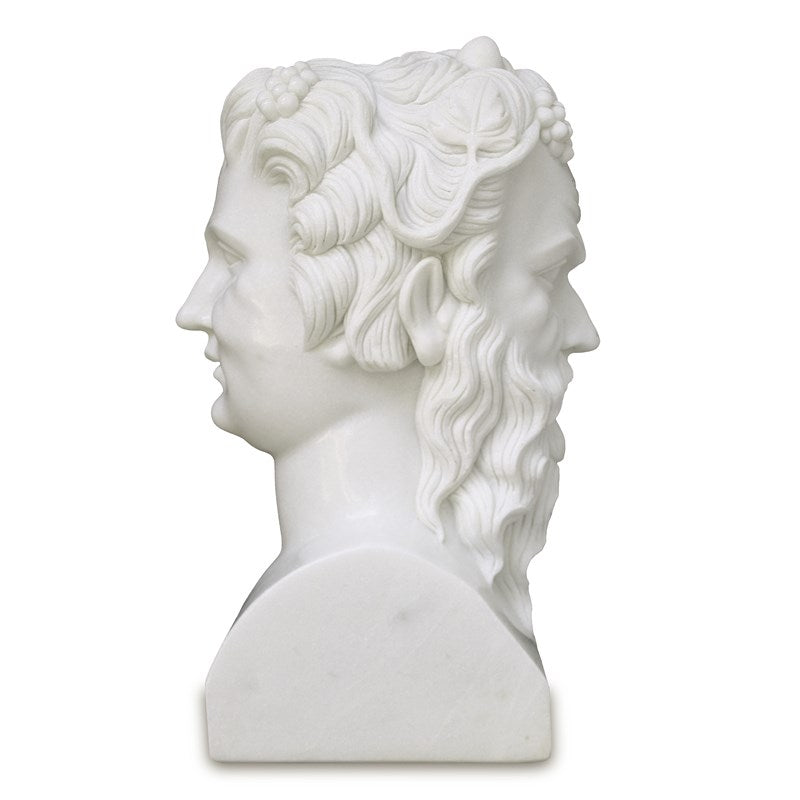Currey And Company Hector Marble Bust Sculpture