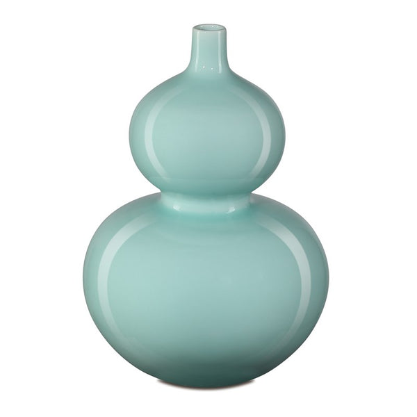 Currey And Company Celadon Double Gourd Green Vase