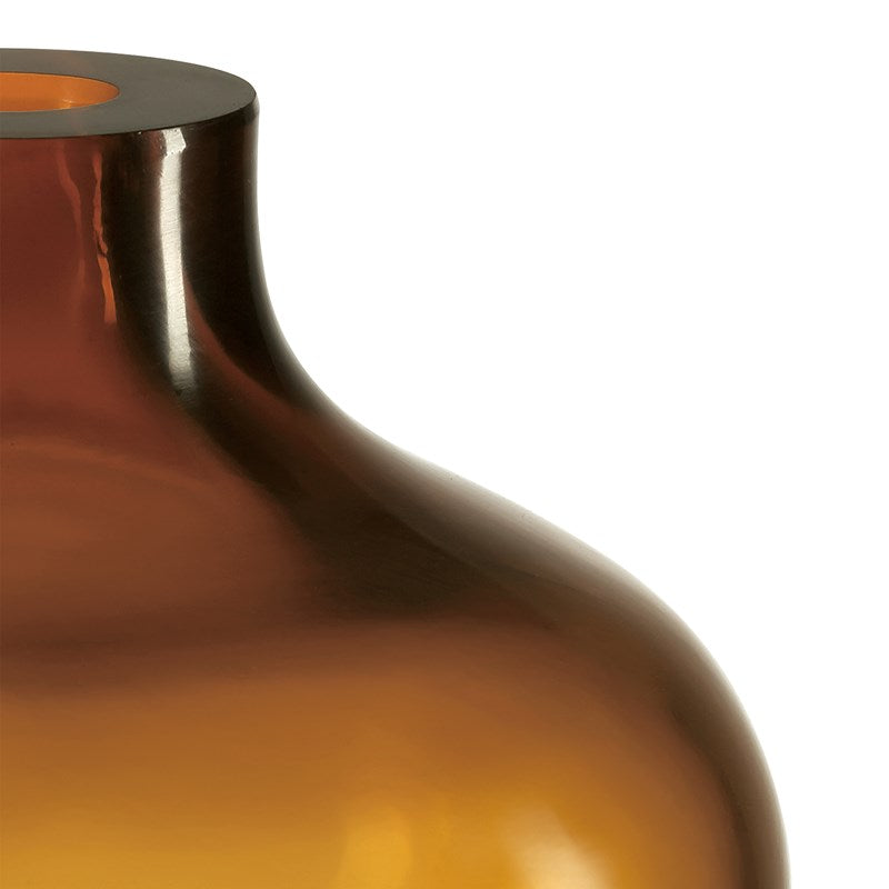 Currey And Company Amber & Gold Peking Maiping Vase