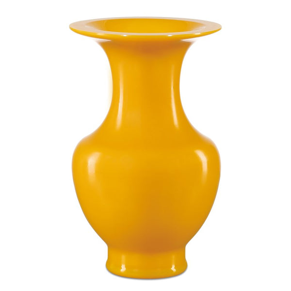 Currey And Company Imperial Yellow Peking Vase