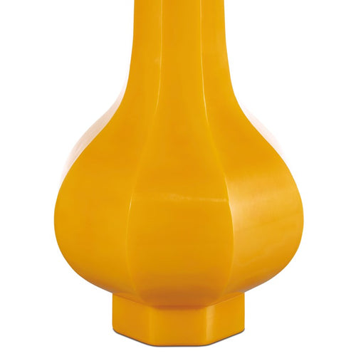 Currey And Company Imperial Yellow Peking Stem Vase