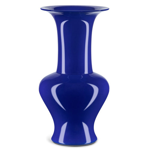 Currey And Company Ocean Blue Corolla Vase