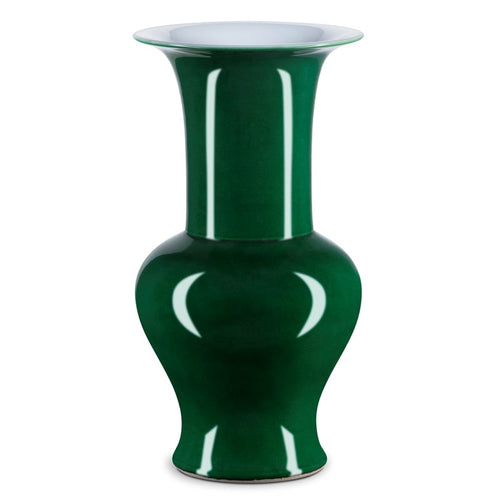 Currey And Company Imperial Green Corolla Vase