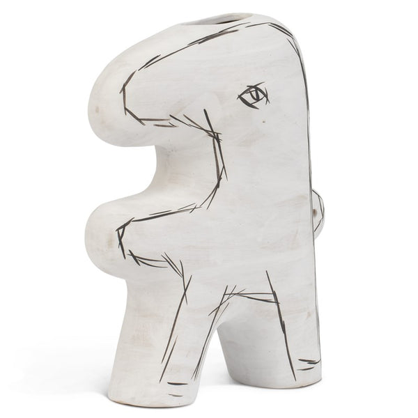 Currey And Company Whimsical White Sculpture