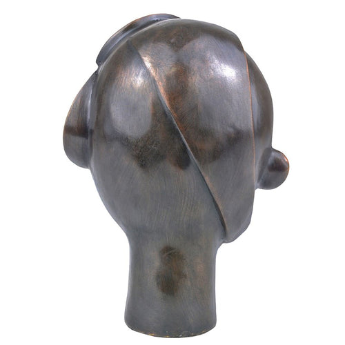 Currey And Company Cubist Head Bronze