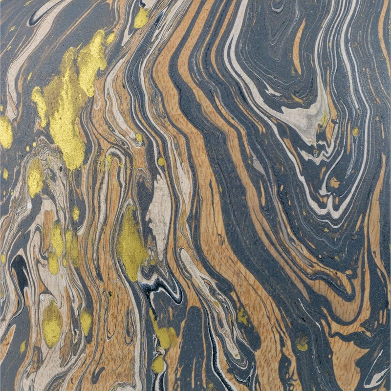 Currey And Company Brown Marbleized Double Gourd Vase