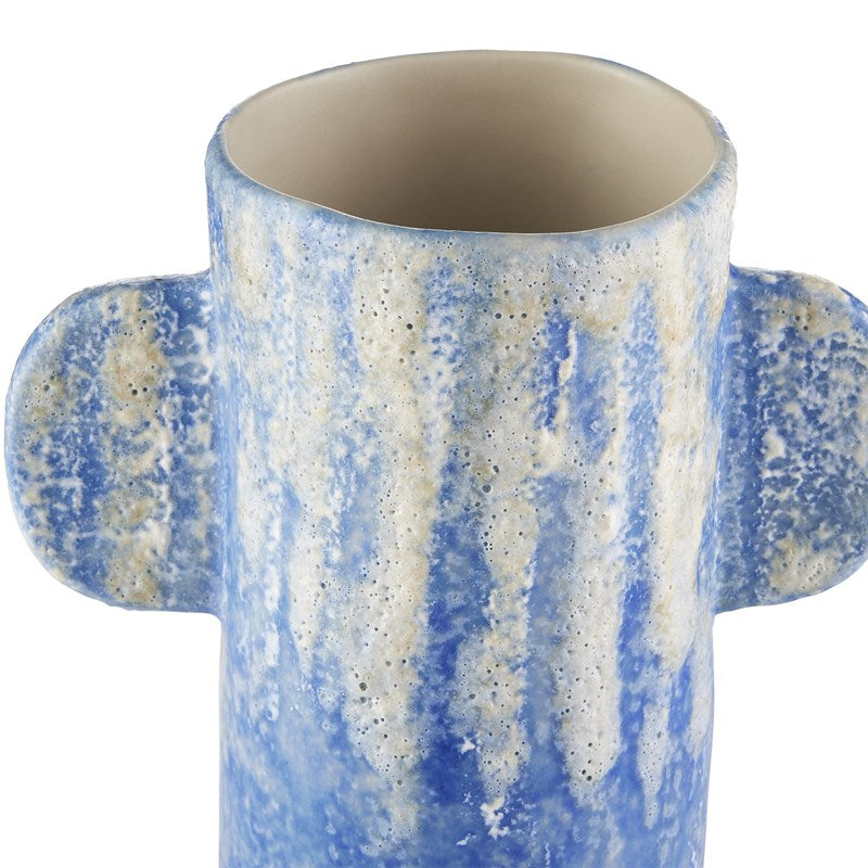 Currey And Company Paros Blue Vase Set Of 4