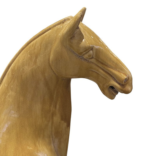 Currey And Company Tang Dynasty Large Persimmon Horse