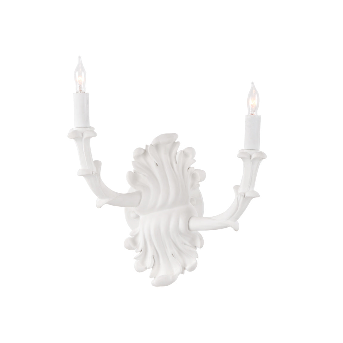Wildwood Roche Plaster Double Arm Sconce