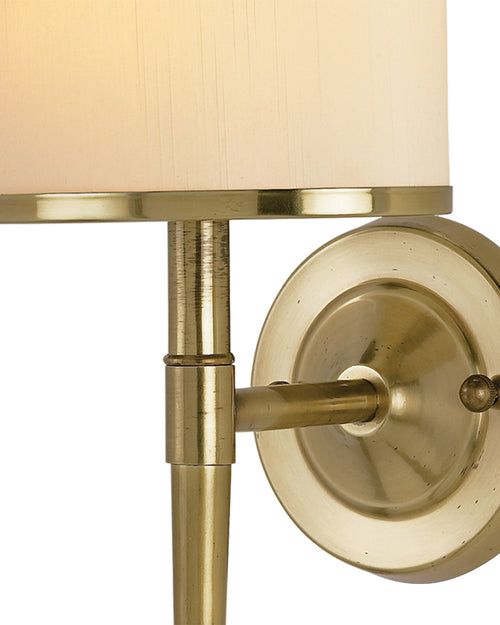 Currey And Company Primo Cream Brass Wall Sconce