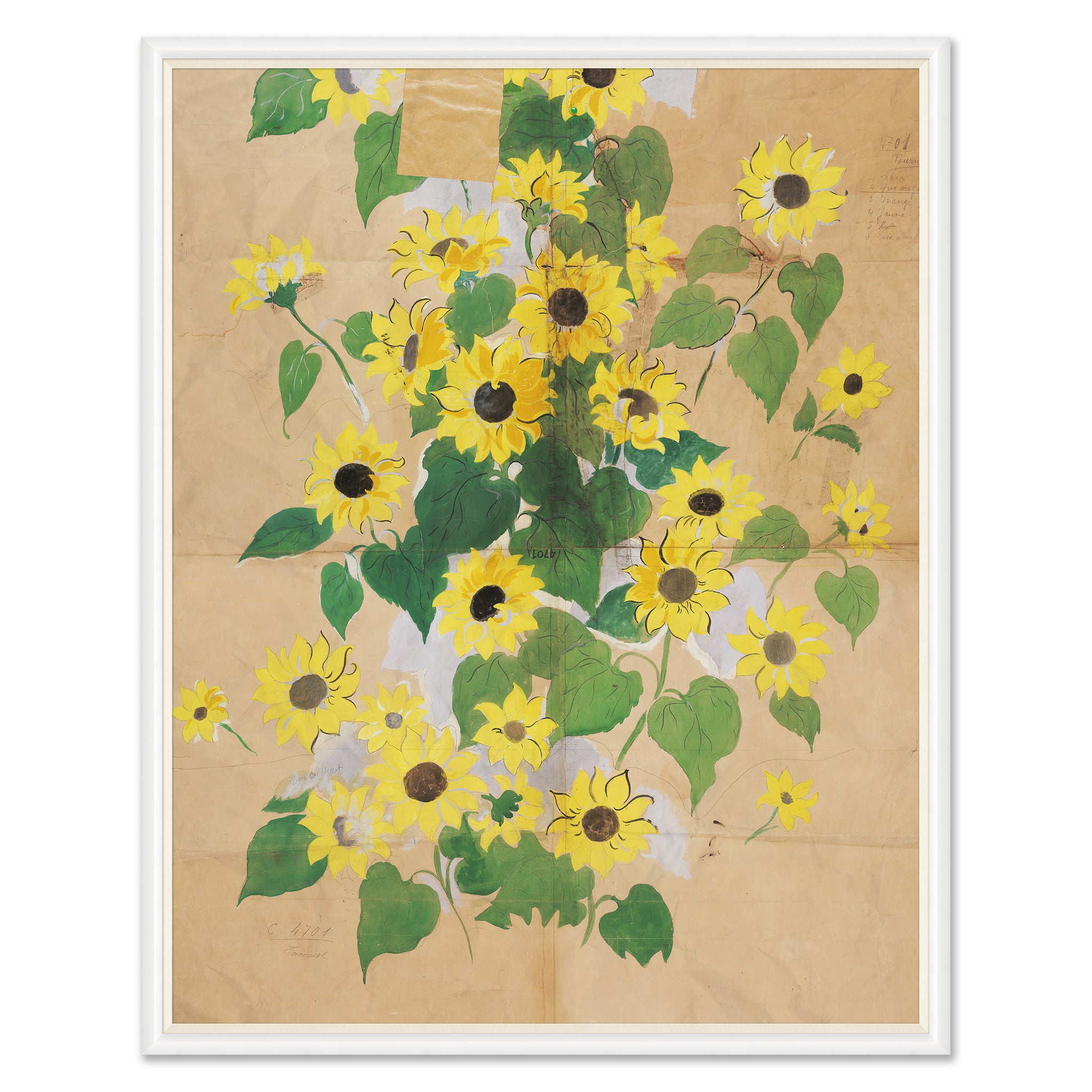 Paule Marrot Sunflowers Print