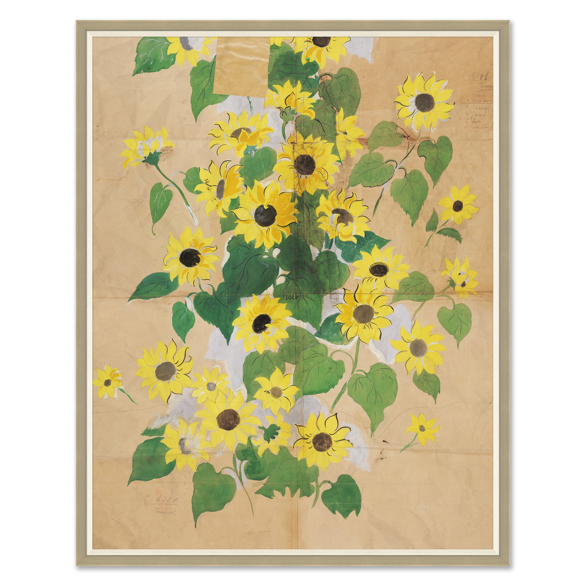 Paule Marrot Sunflowers Print