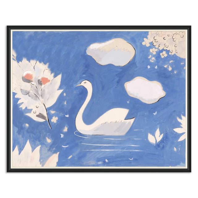 Paule Marrot Swan in Lake Wall Art