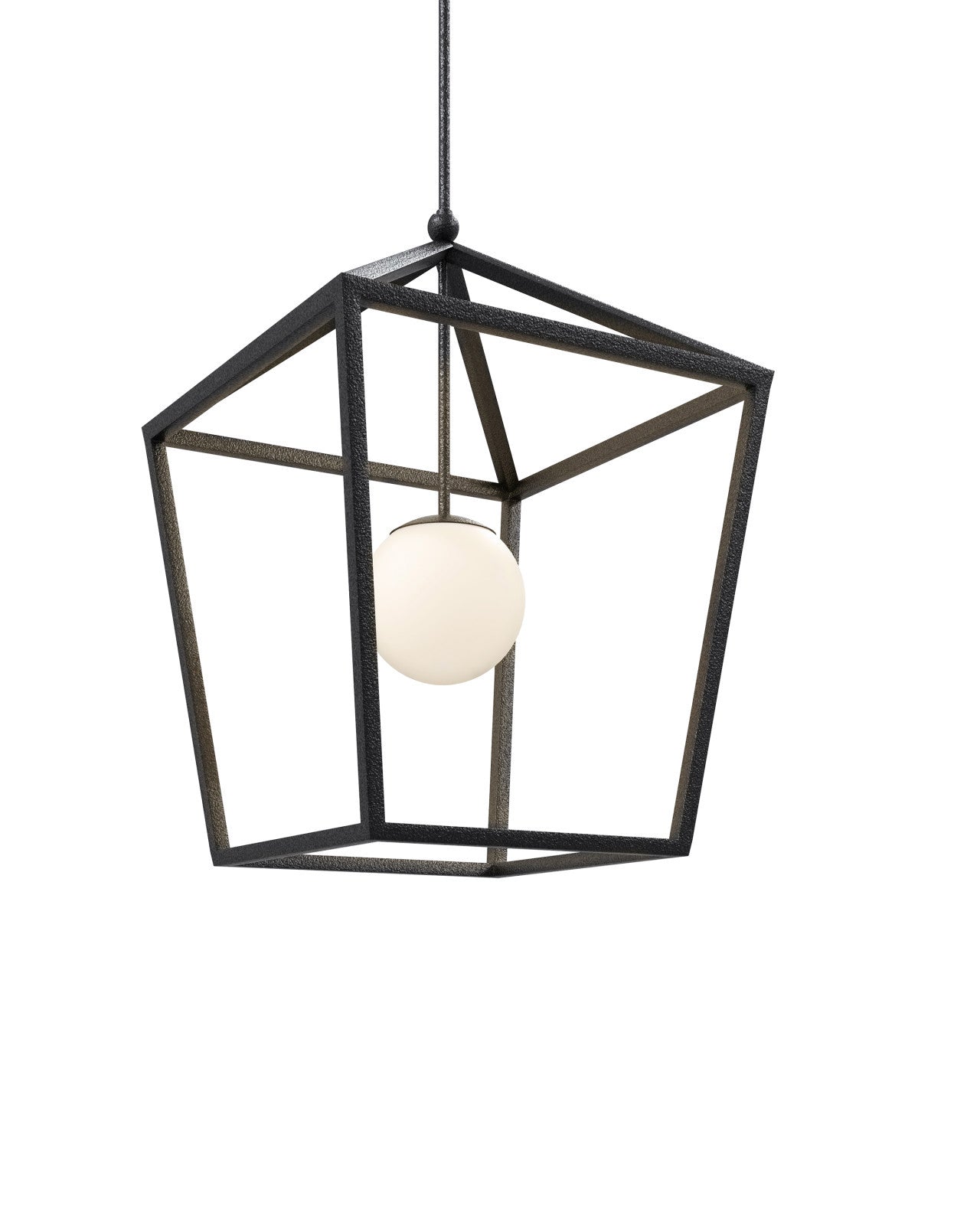 Currey & Company 39.75" X 26" X 26" Denison Large Black 1 Light Outdoor Lantern