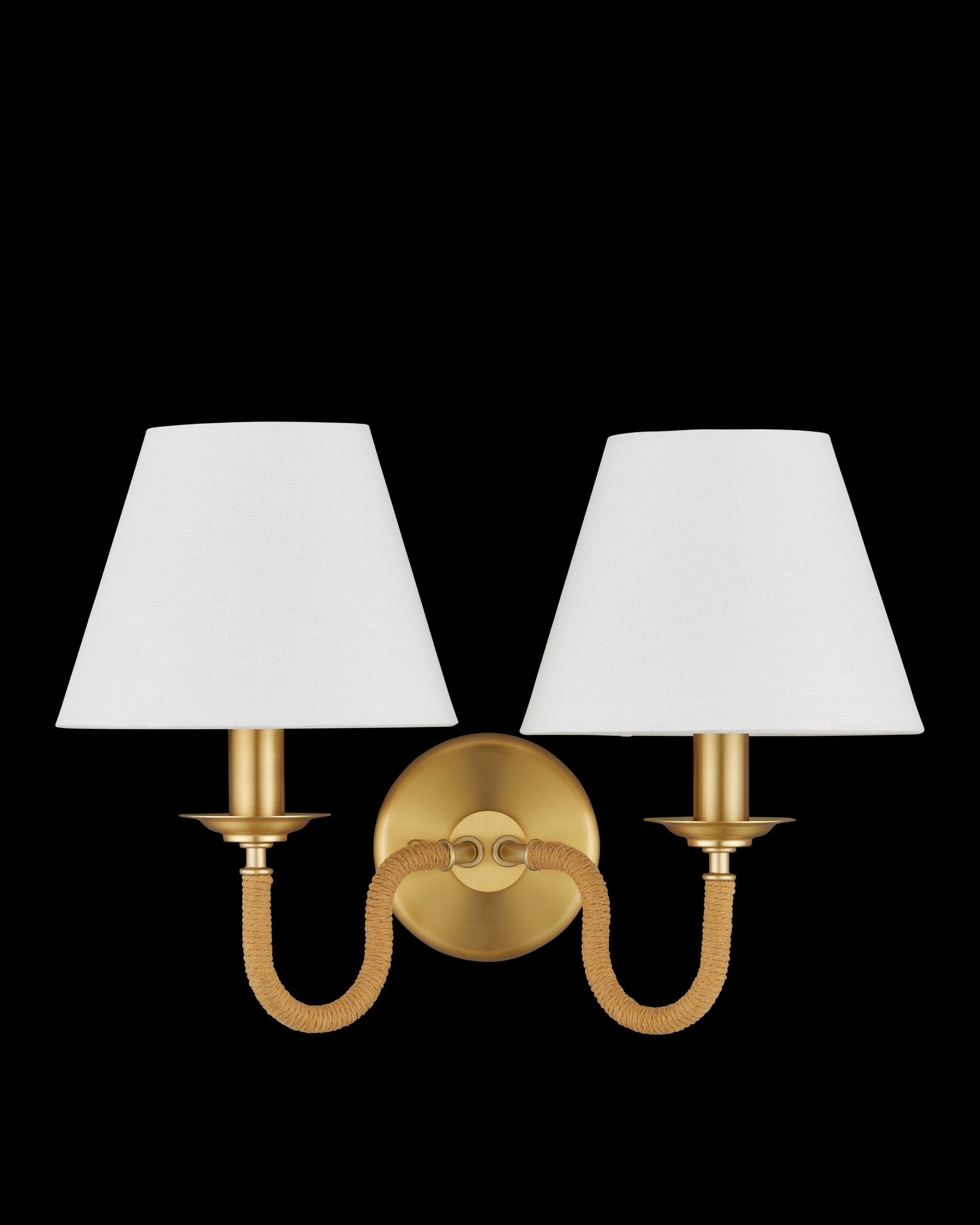 Currey & Company Adala Brass Wall Sconce