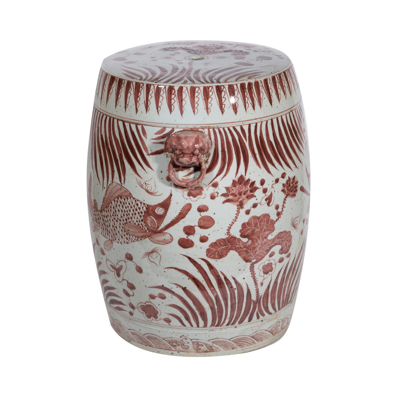 Moka Garden Stool Fish Motif