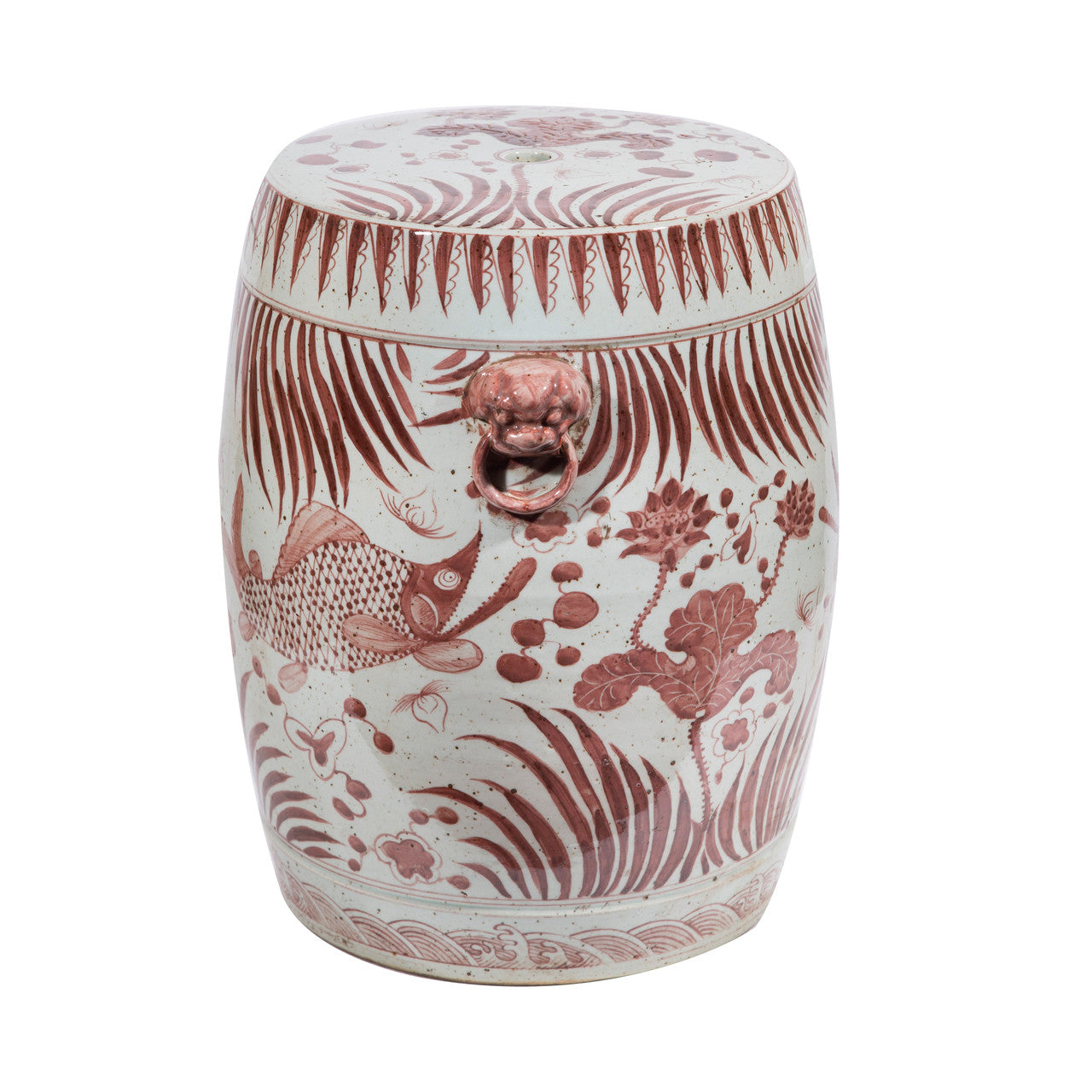 Moka Garden Stool Fish Motif