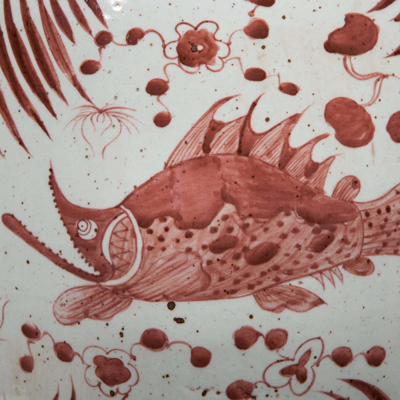 Moka Garden Stool Fish Motif