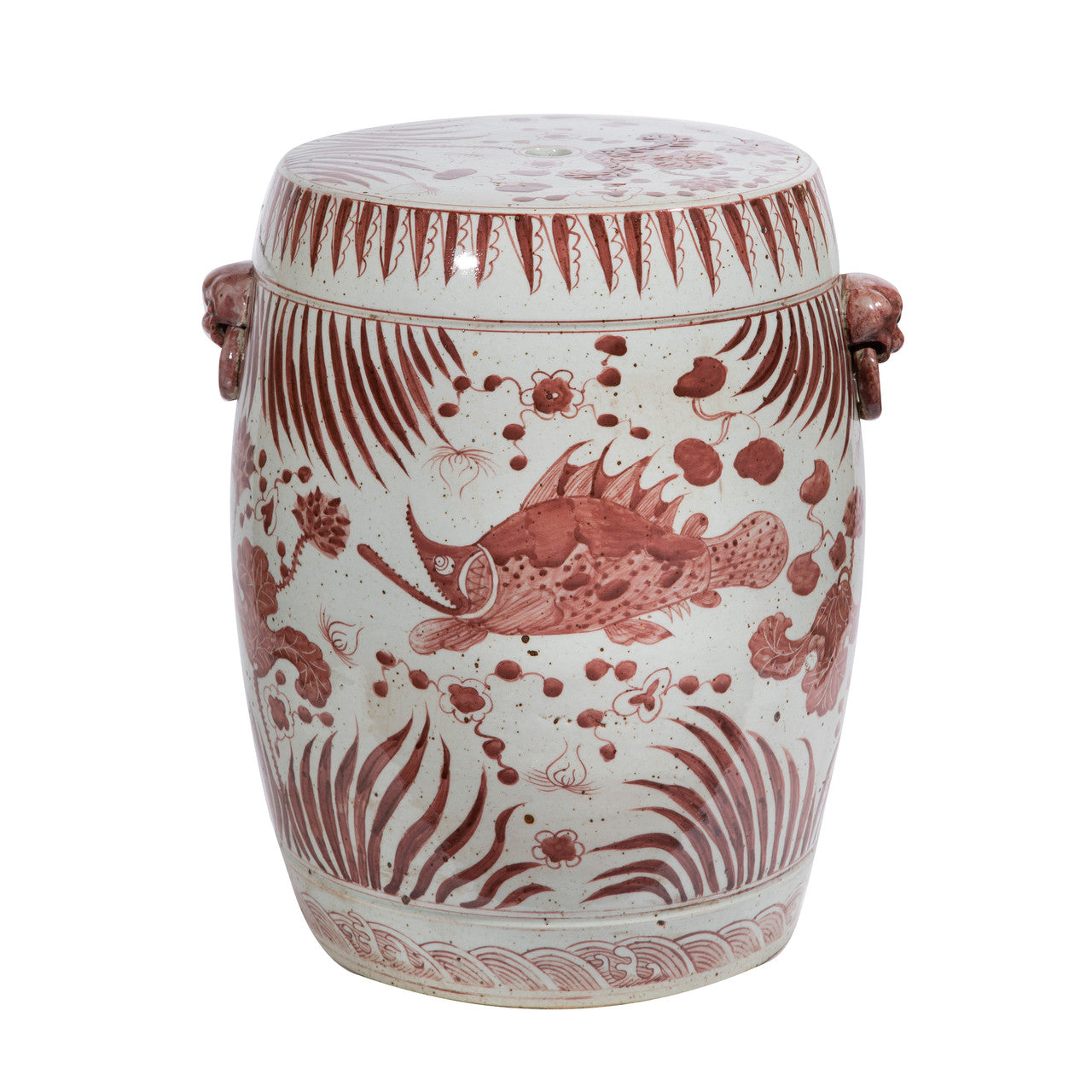 Moka Garden Stool Fish Motif