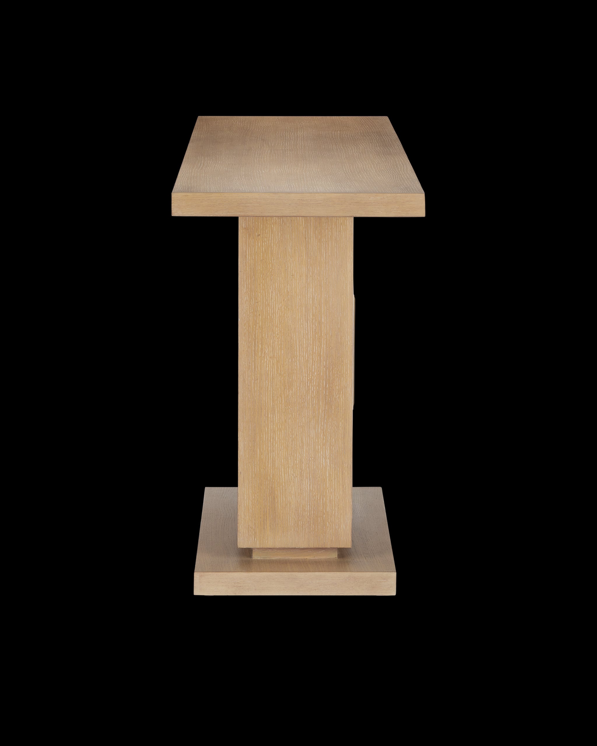 Currey & Company Morombe Washed Oak Console Table