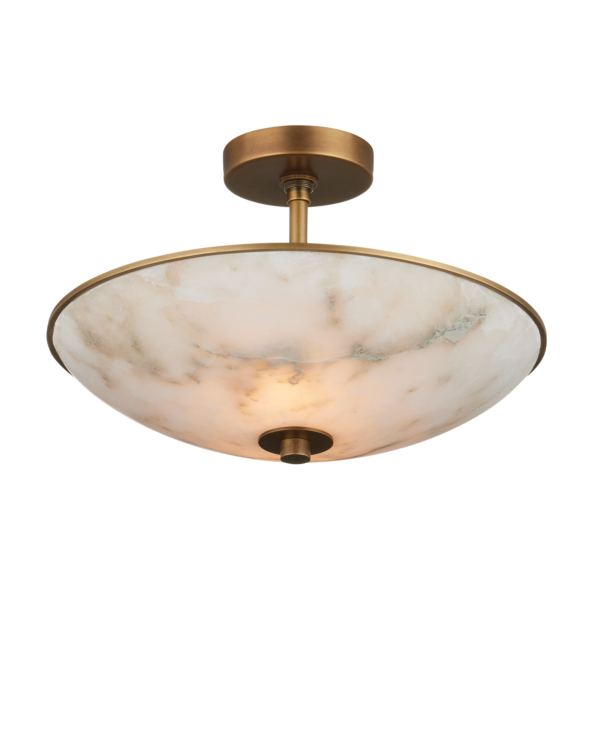Currey & Company Volterra Small Semi Flush Mount