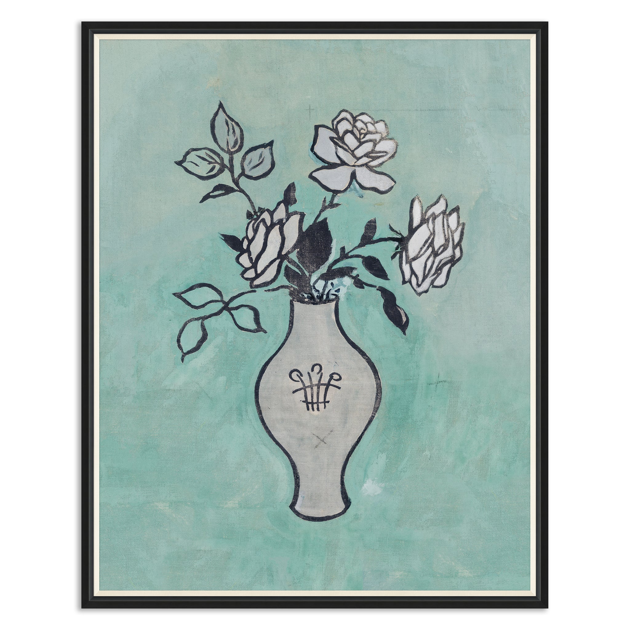 Paule Marrot Vase with Roses Art