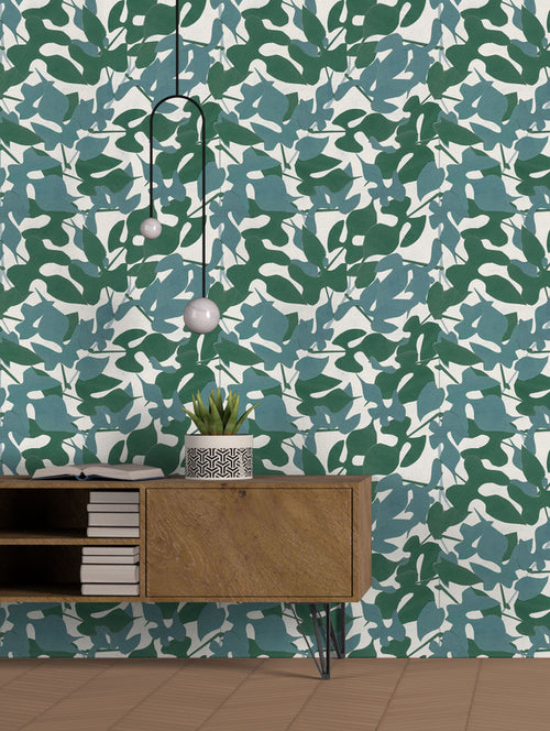 Susan Hable Leaves Wallpaper