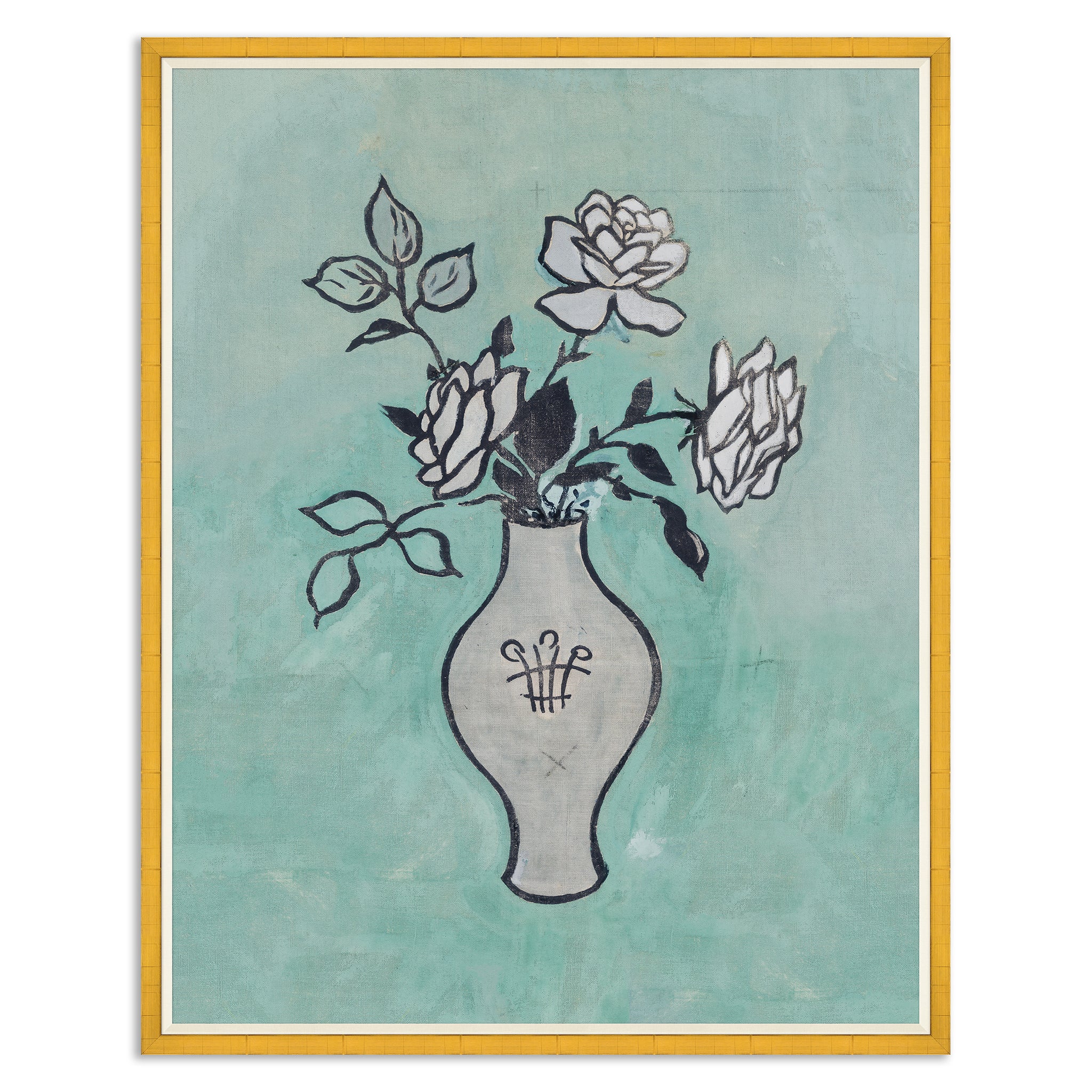 Paule Marrot Vase with Roses Art