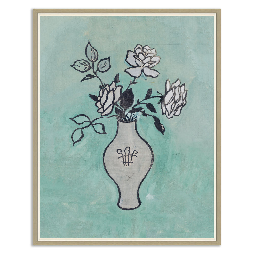 Paule Marrot Vase with Roses Art