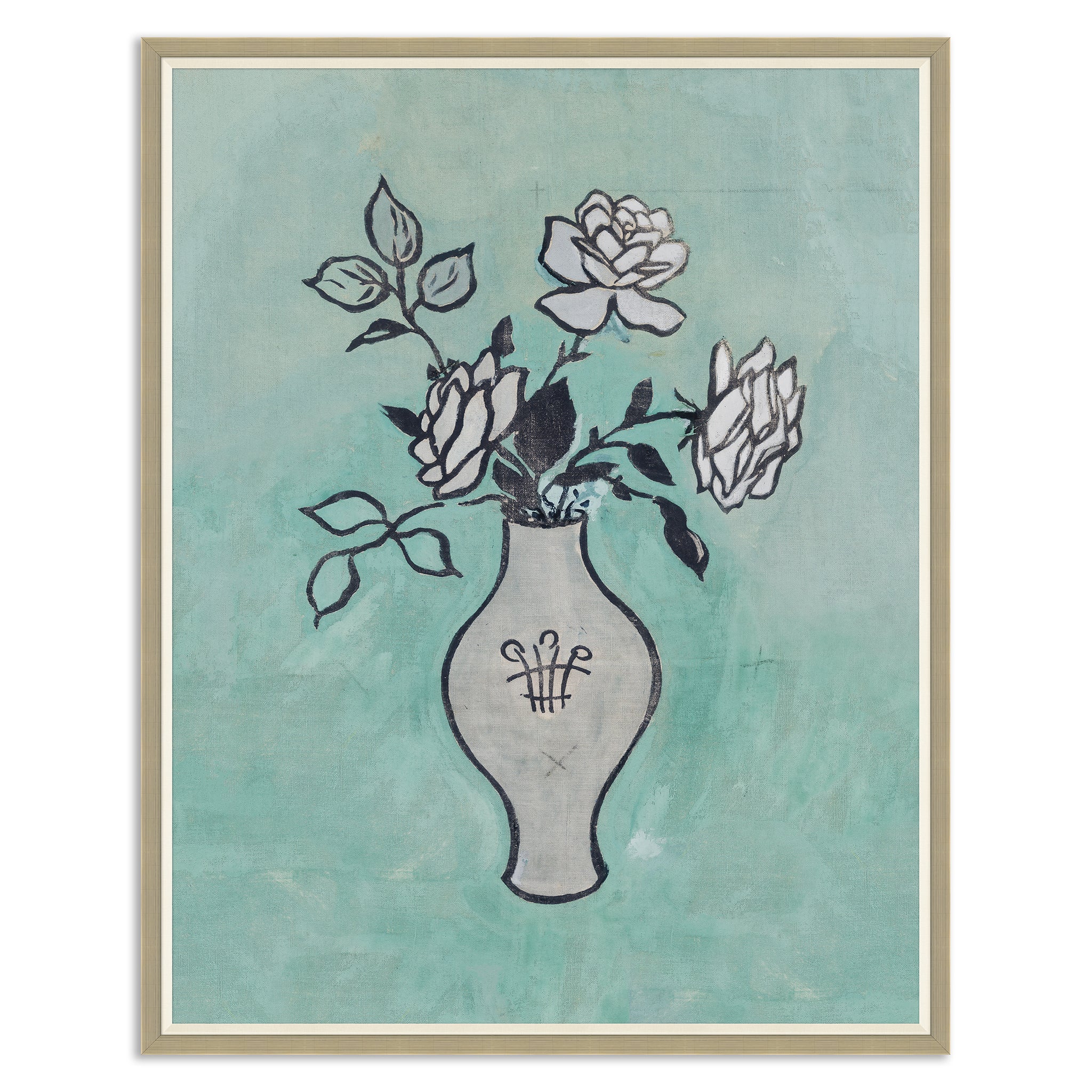 Paule Marrot Vase with Roses Art