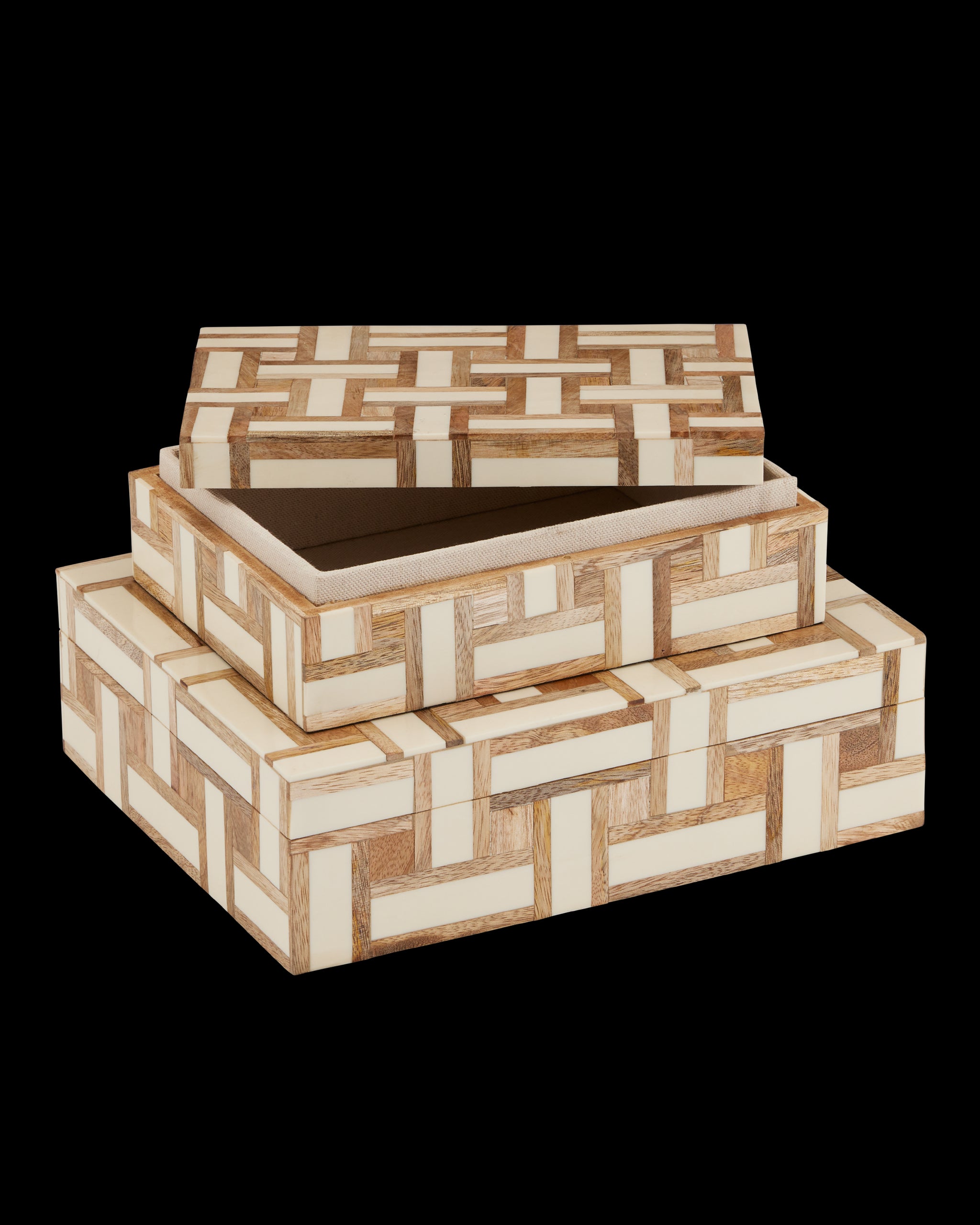 Currey & Company Aarna Cream Box Set Of 2