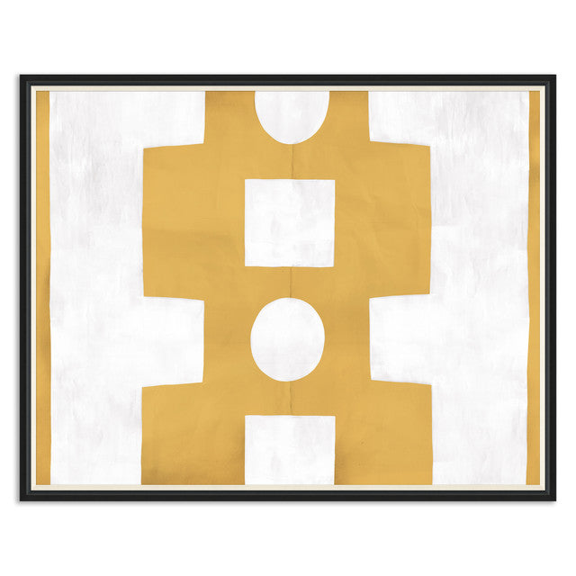 Paule Marrot Yellow and White Abstract Art