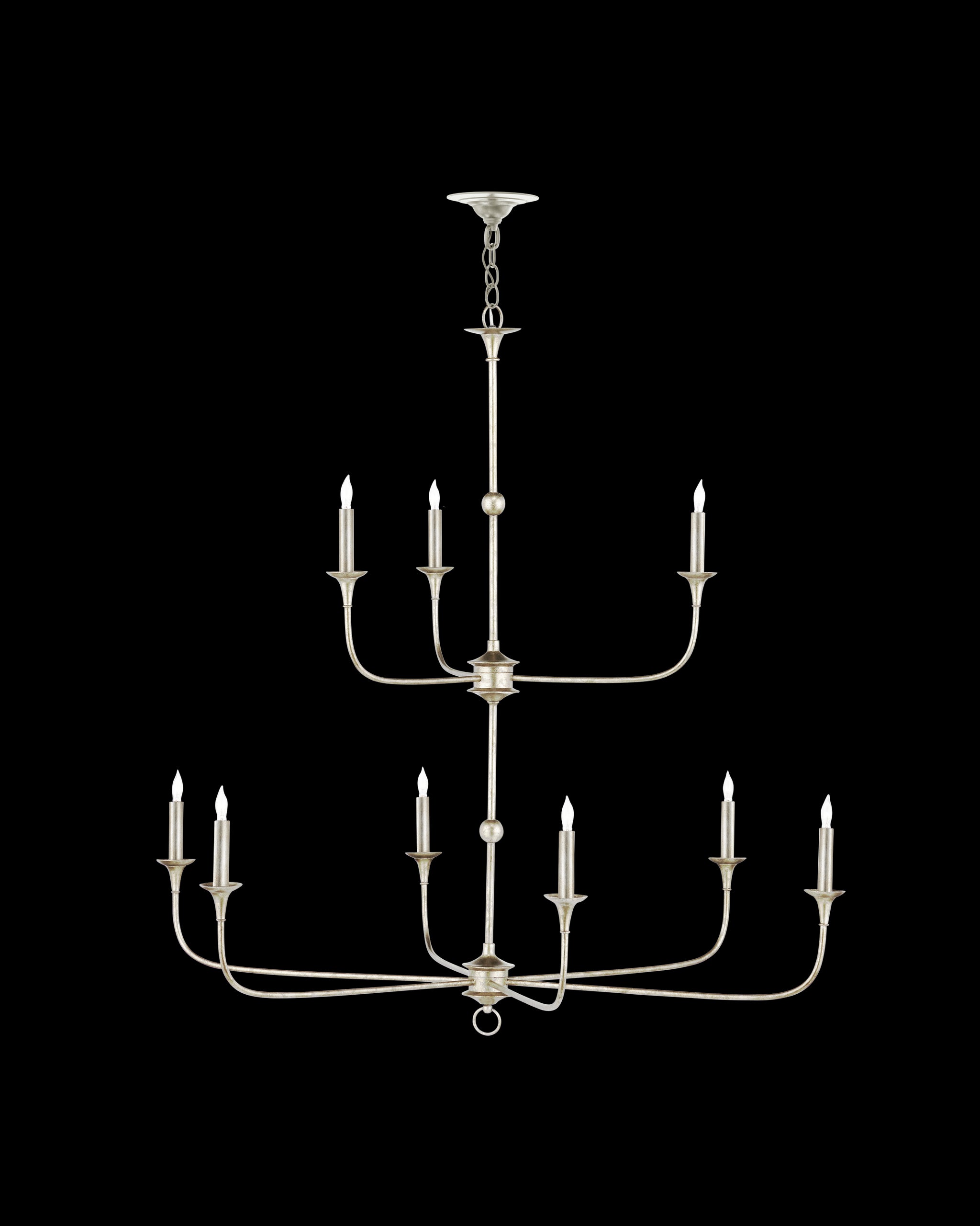 Currey & Company Nottaway Two Tier Champagne Chandelier
