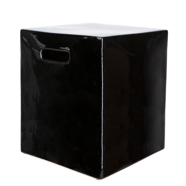 Hampton Square Garden Stool Black By Legends Of Asia