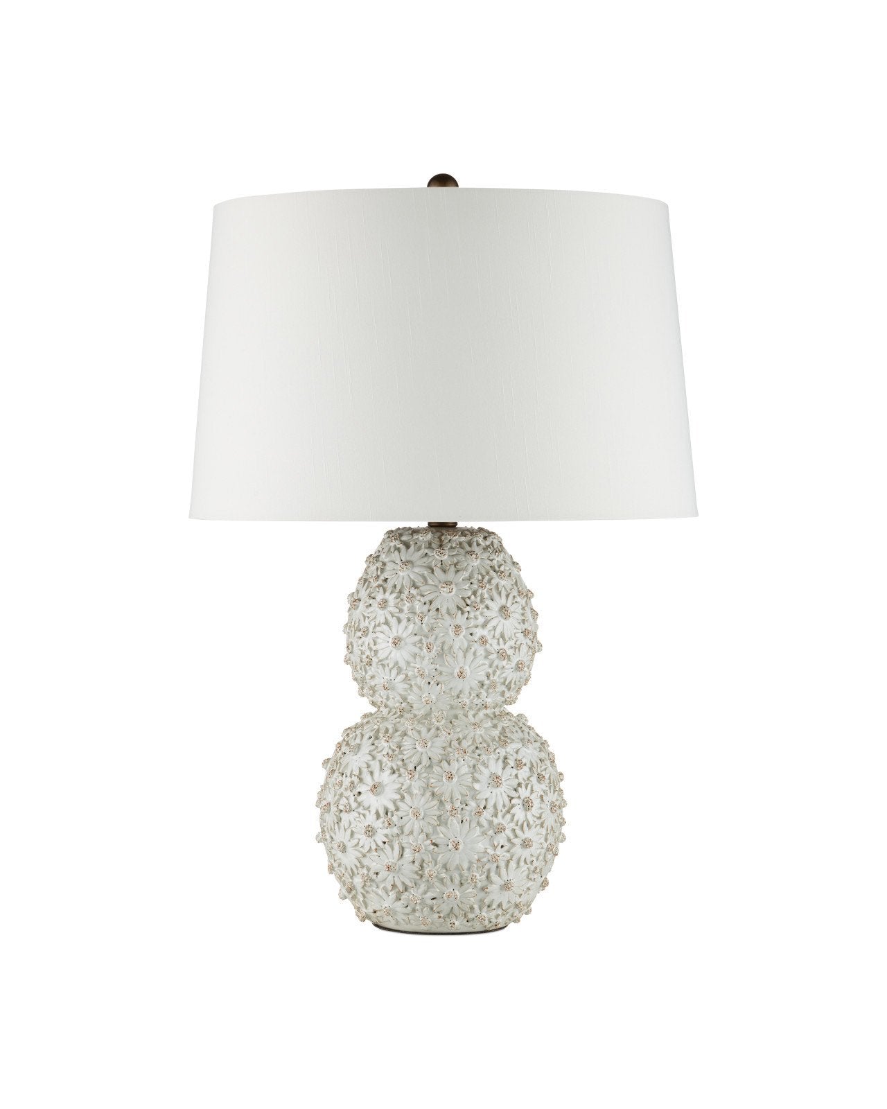 Currey & Company Jessamine White Ceramic Table Lamp